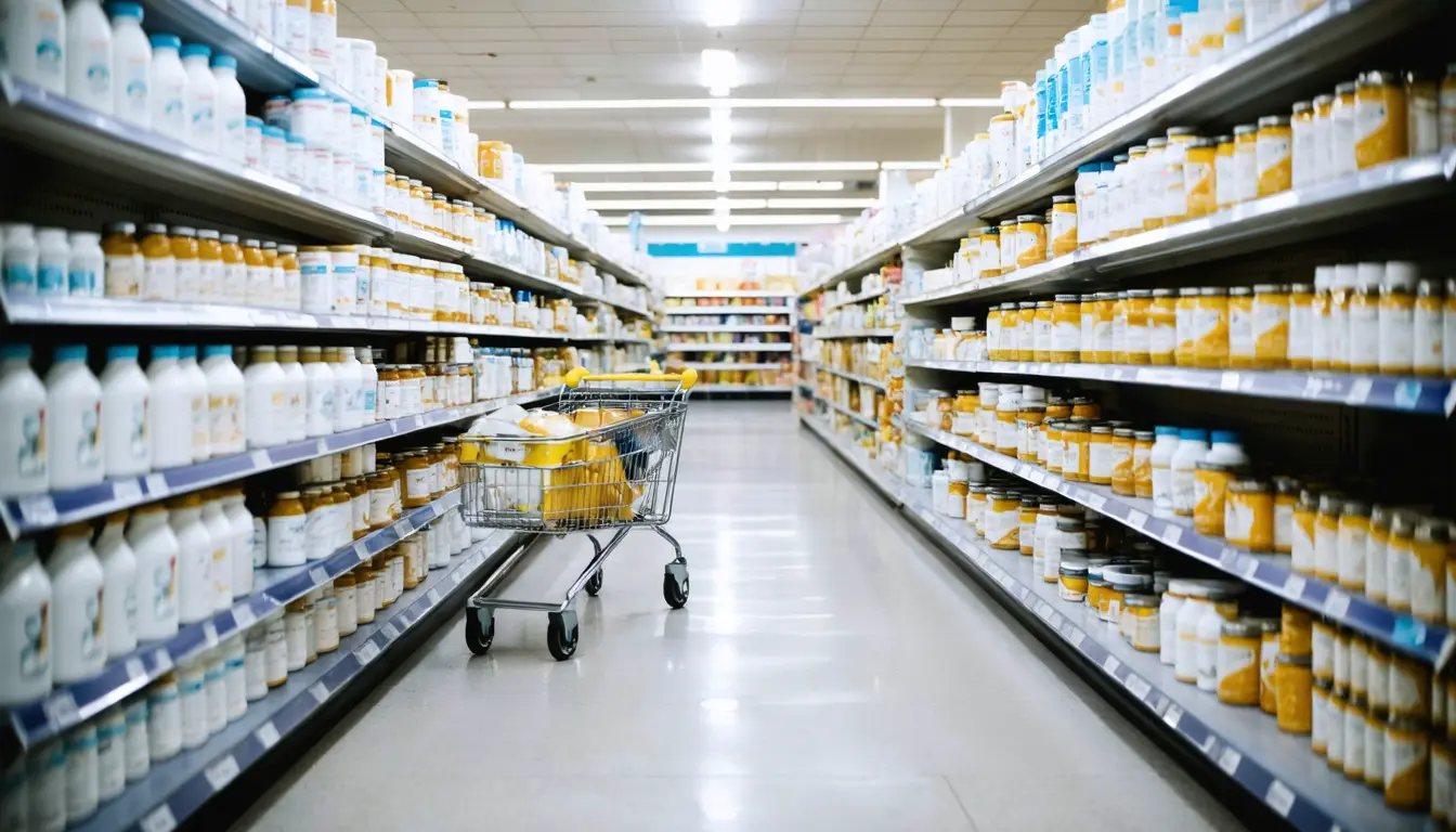 Illustration accompanying E-Mart's goat milk formula sales grow at three times the pace of standard formula