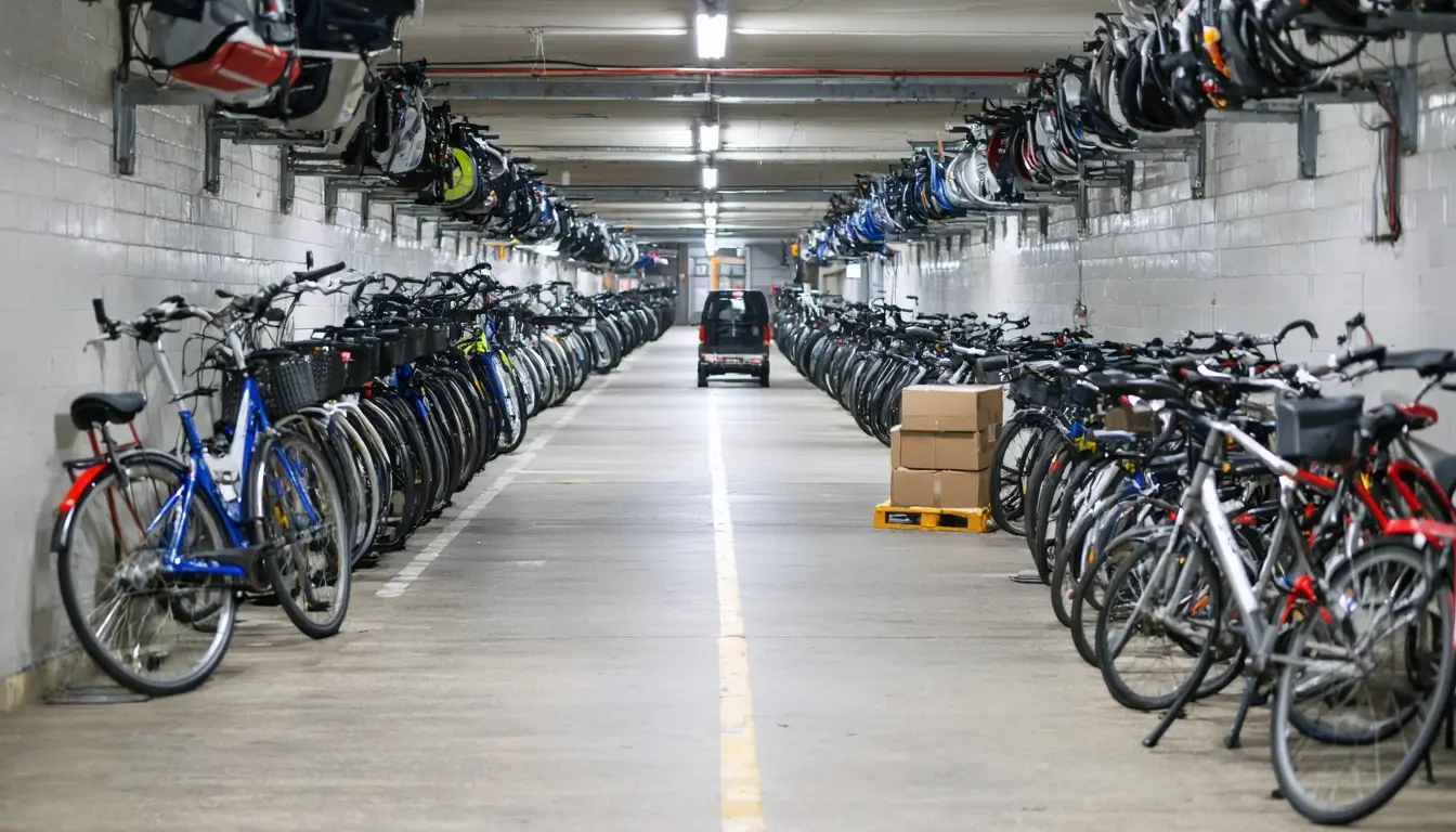 Illustration accompanying Developers count 76% of London office bike racks empty as Khan plans looser rules