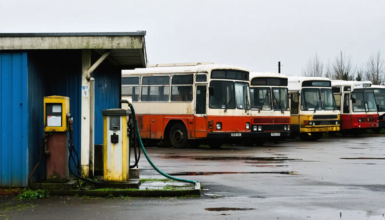 Illustration accompanying Record £2 diesel threatens school coach services, operators' trade body warns