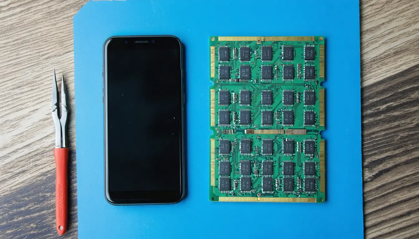 Illustration accompanying Memory diverted to AI data centers is lifting phone prices in India four times faster than in the US