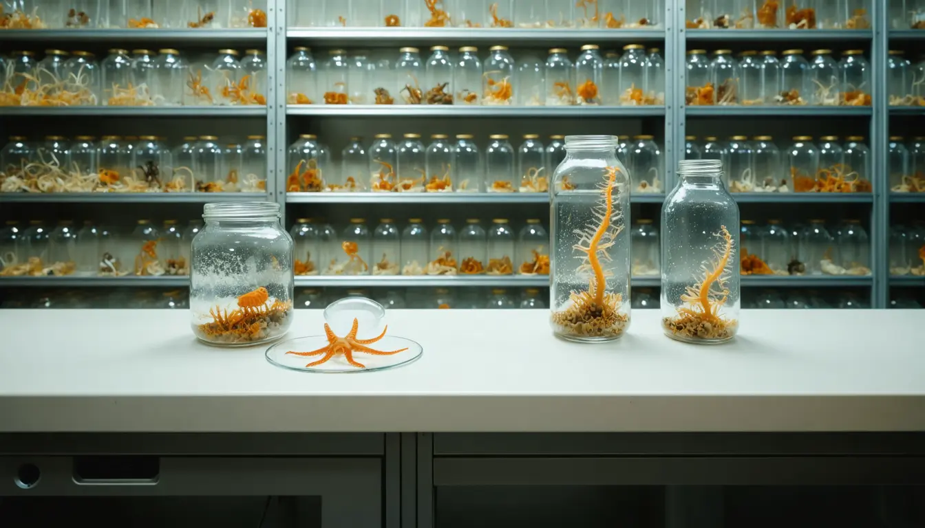 Illustration accompanying Argentina's Mar del Plata Canyon yields 57 new species from a tenth of its samples