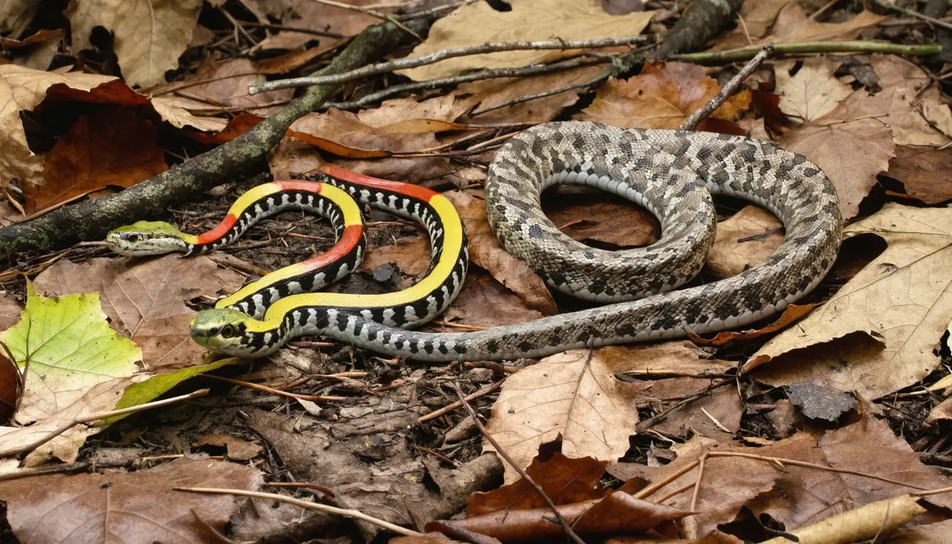 Illustration accompanying Venomous snakes stand out against their habitats more than nonvenomous ones across more than 450 species
