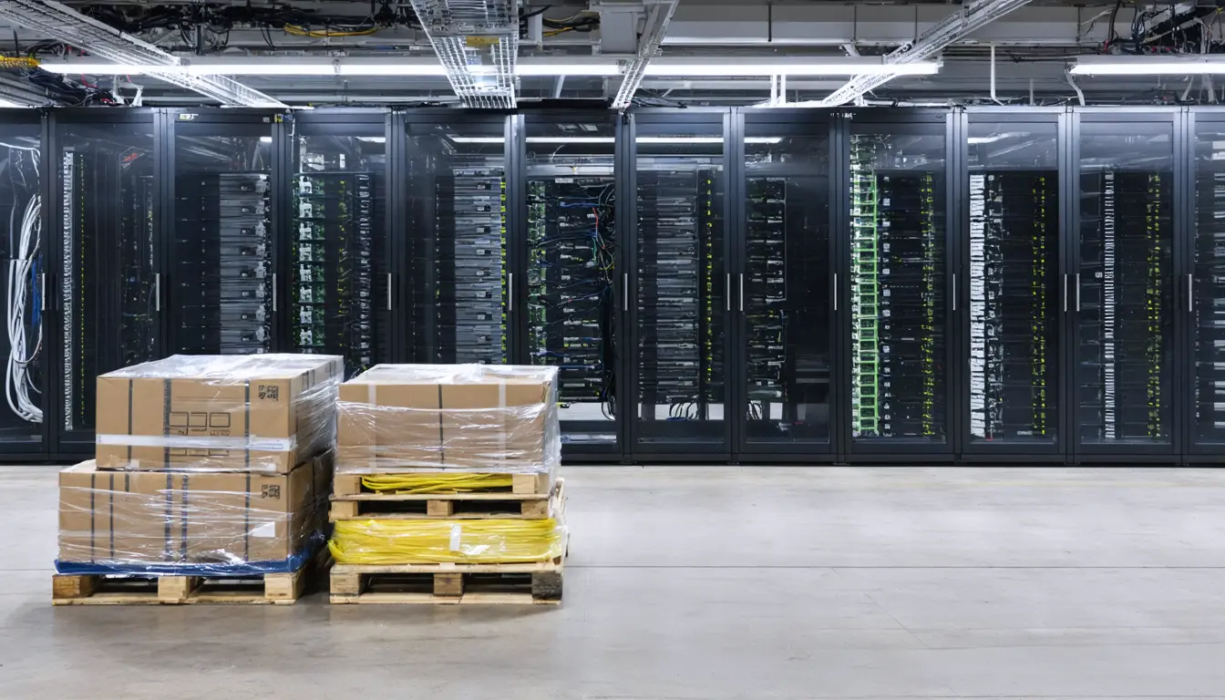 Illustration accompanying Morgan Stanley says a 32 GW power shortfall hits memory and optics suppliers harder than Nvidia