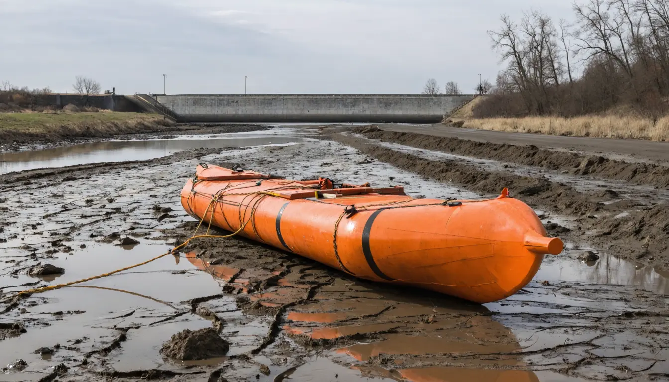 Illustration accompanying NASA's SWOT satellite pins machine-learning river models' worst errors on dammed, arid and Arctic reaches