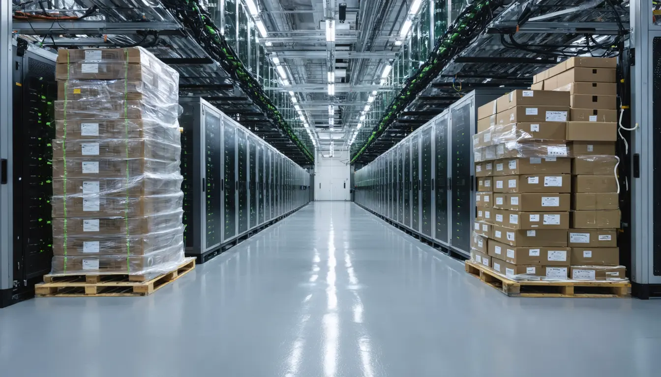 Illustration accompanying Goldman puts AI-related debt near $500 billion as Broadcom lines up financing for the labs it supplies
