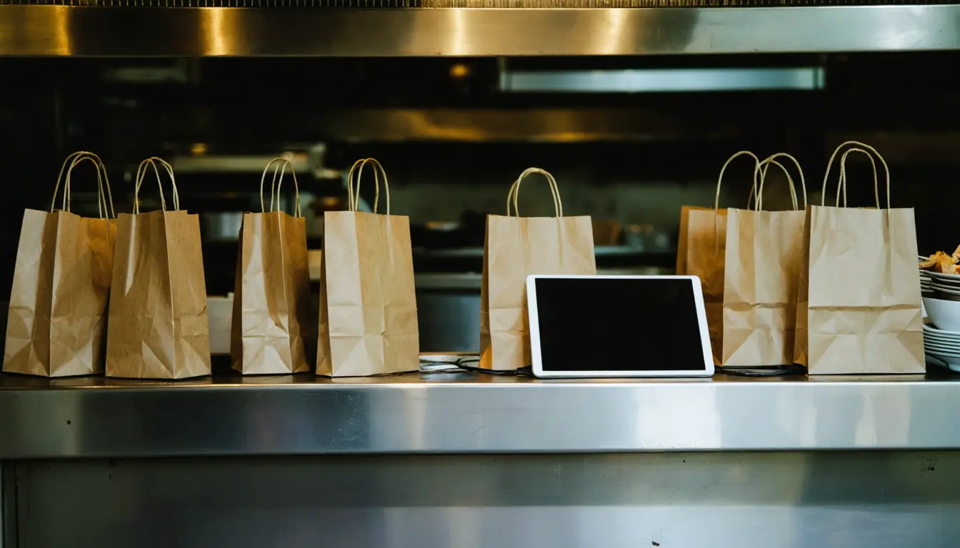 Illustration accompanying DoorDash warns Bay Area restaurants they may be on AI ordering startup Bites without consent