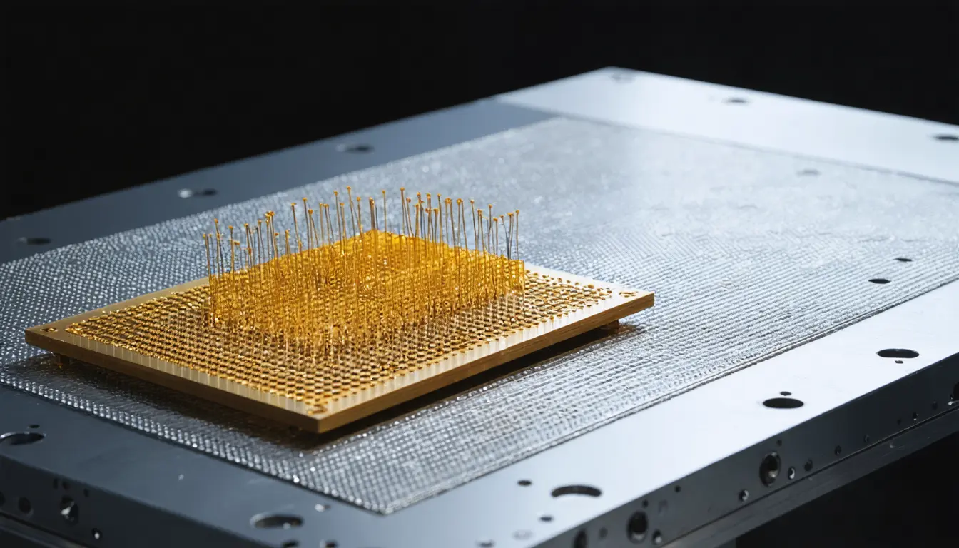 Illustration accompanying Xanadu is moving its photon detectors onto GlobalFoundries' 300mm line in New York