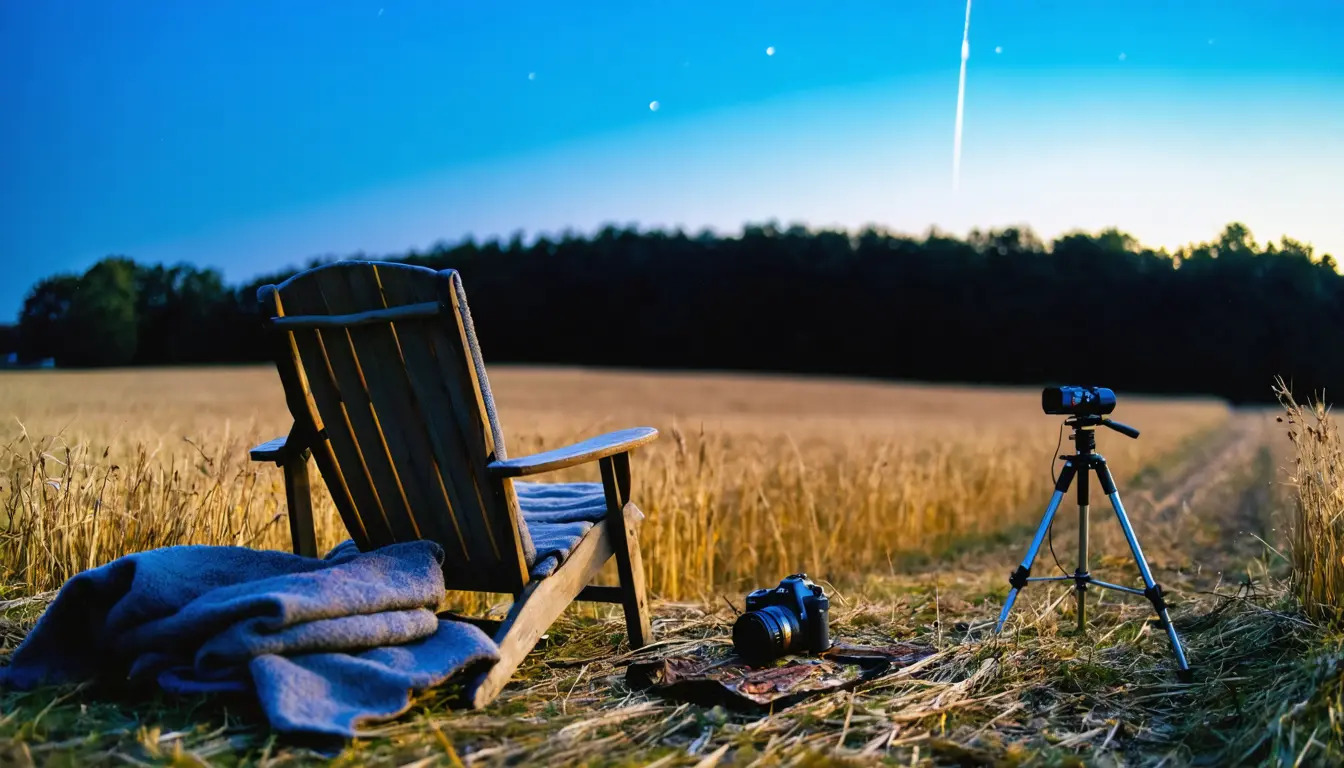 Illustration accompanying Draconid meteors peak Oct. 8-9 in dark evening skies before the new moon