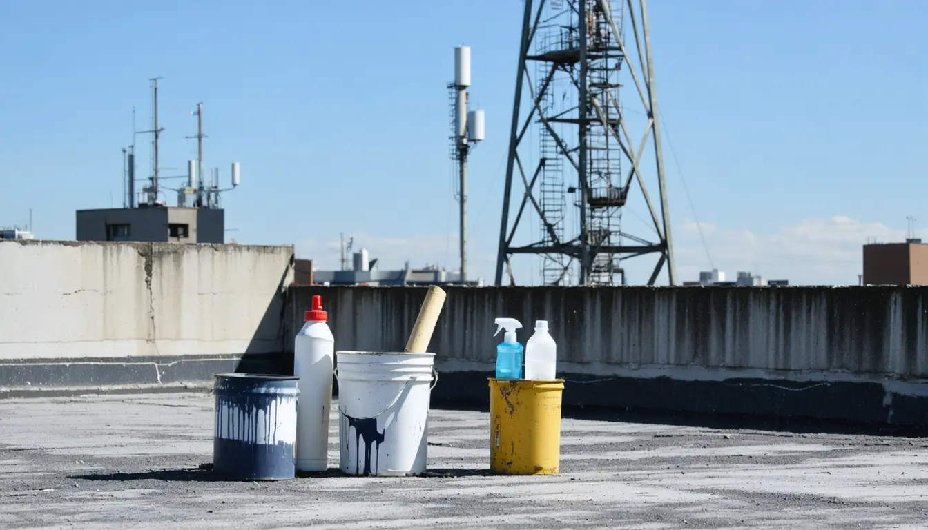 Illustration accompanying Long Island tower measurements trace summer city emissions to paints, cleaners and buildings