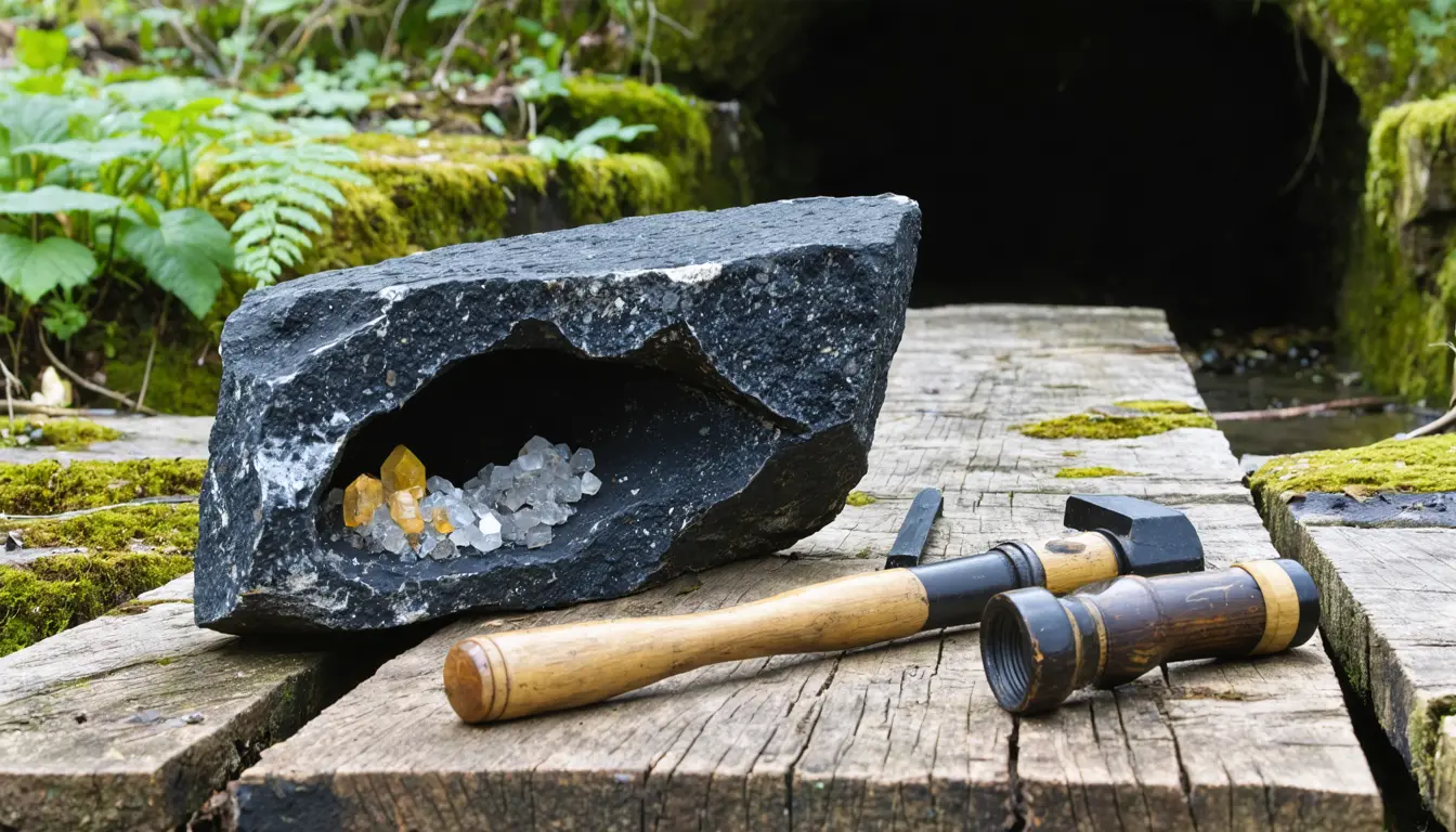 Illustration accompanying Old manganese workings at Grandhome hold uranium at about 100 times Aberdeen granite levels