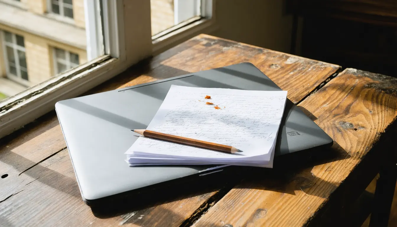 Illustration accompanying Students who drafted first and then asked AI for feedback earned the top grades in a Finnish study