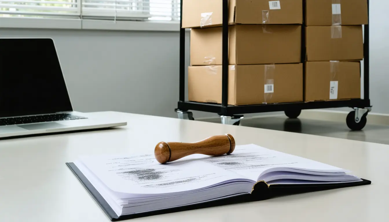 Illustration accompanying Trustero's vendor risk module asks reviewers to approve an AI's first-pass verdict