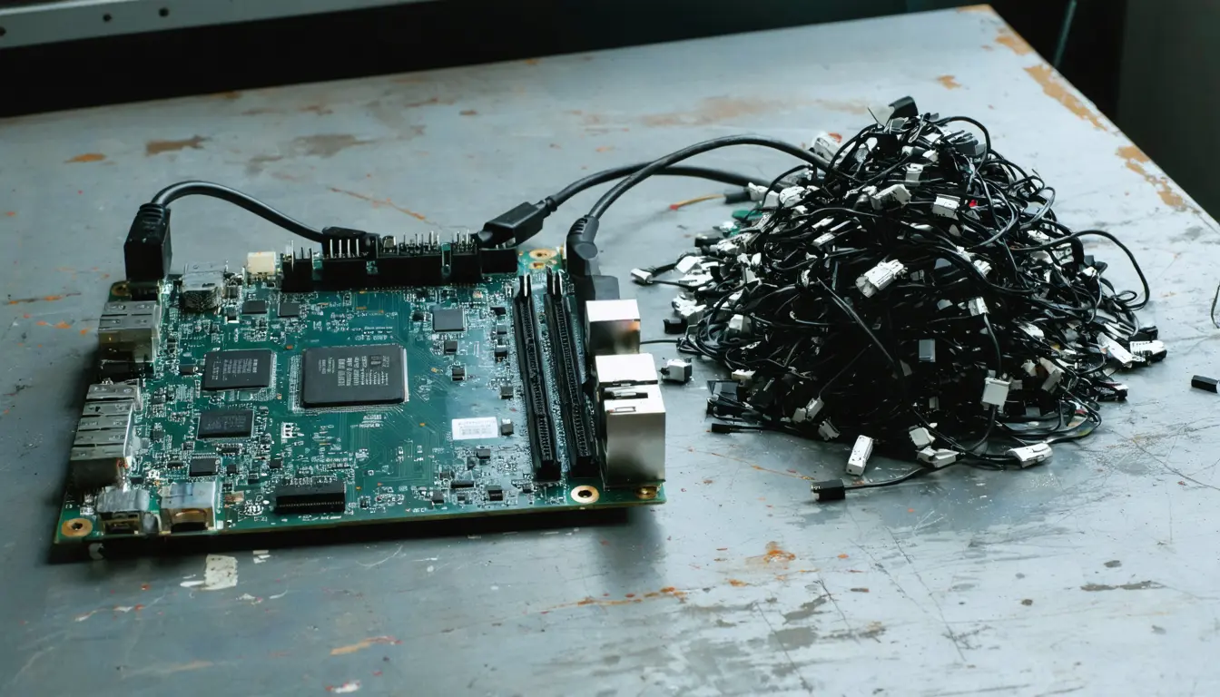 Illustration accompanying NVIDIA took second at KDD Cup 2026 by shrinking its agent's harness to four functions