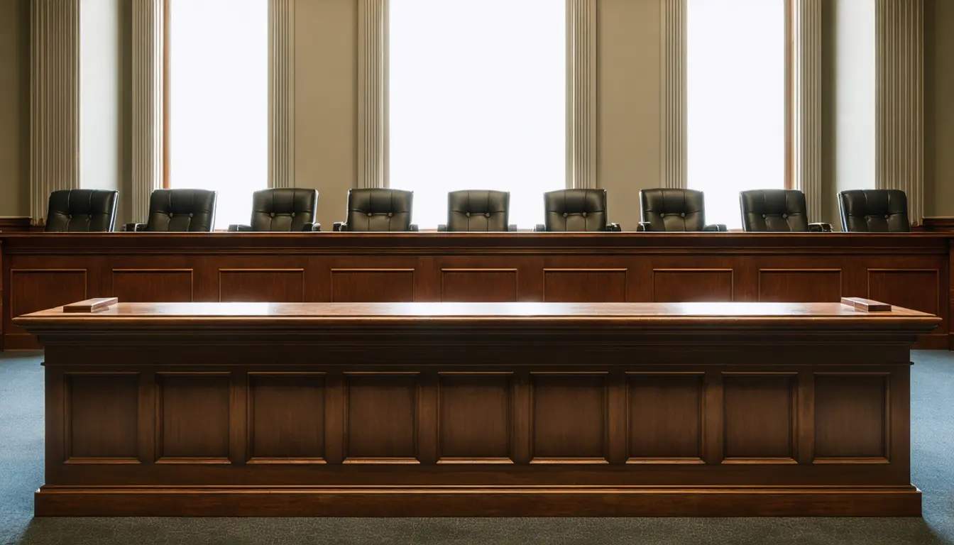 Illustration accompanying Alito's recusal leaves Exxon and Suncor needing five of eight justices to stop Boulder's climate suit
