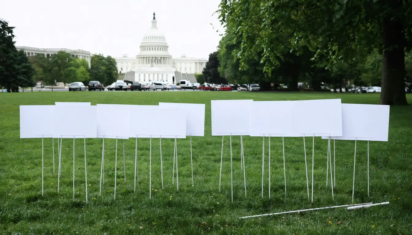 Illustration accompanying Fairshake backs 32 House incumbents after the CLARITY Act falls 11 votes short of Senate cloture
