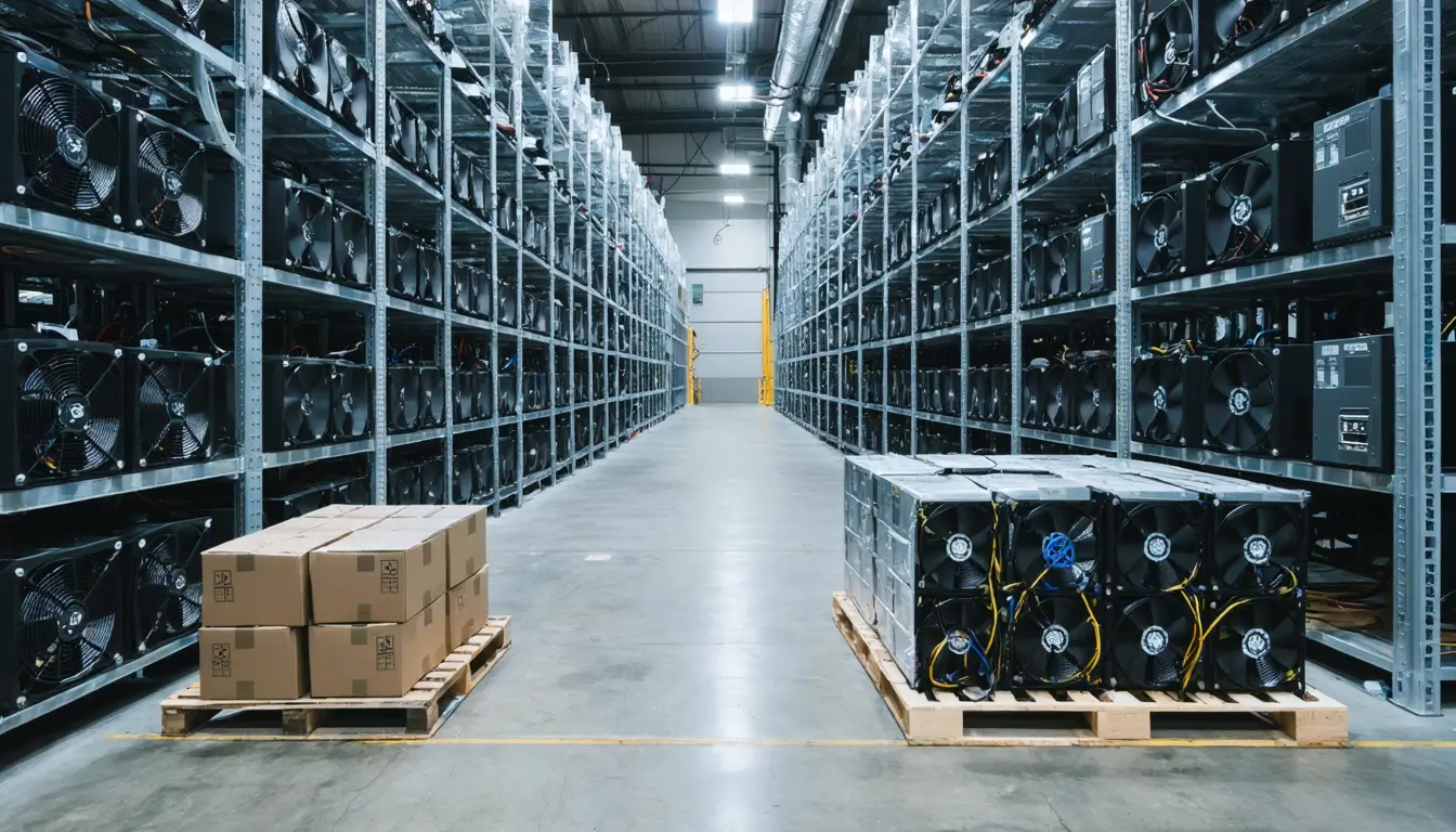 Illustration accompanying Returning hashrate and a possible drop to $80,000 both threaten bitcoin miners' hashprice rebound