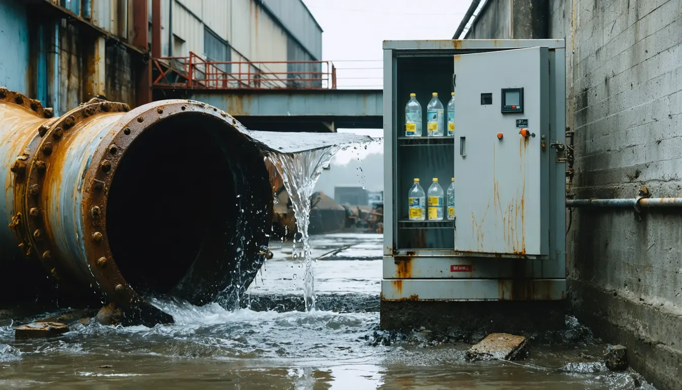 Illustration accompanying UK water companies took more than £340m from industrial wastewater they permit and police themselves