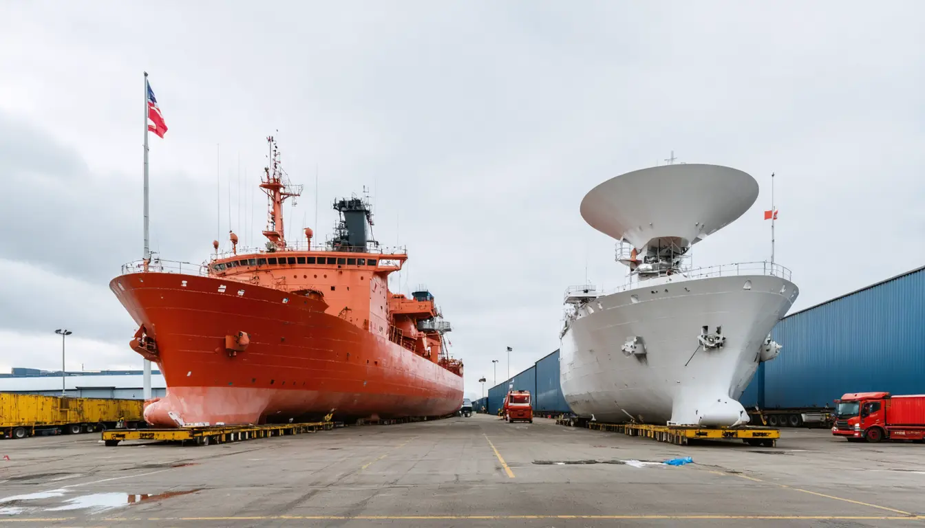 Illustration accompanying US missile-range ship replacement reuses 70% of a design Hanwha Philly has already built