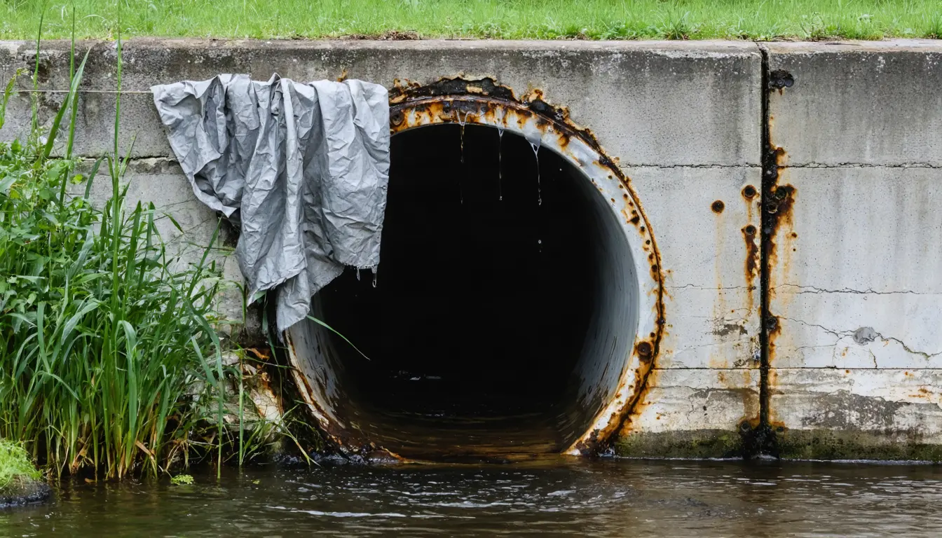 Illustration accompanying A dry summer helped cut Wales's sewage-spill hours to 800,000 in 2025