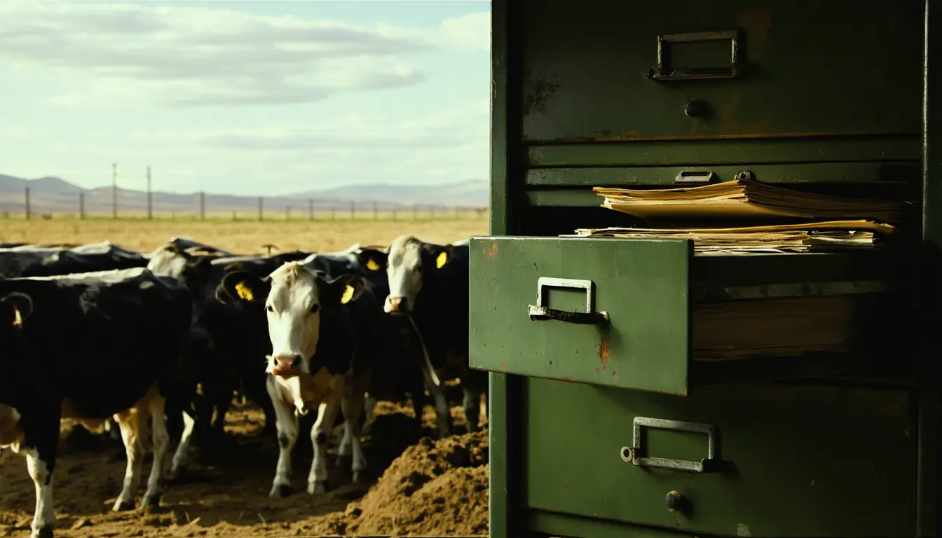 Illustration accompanying Archive study finds U.S. cattle lobby answered early methane science with public relations