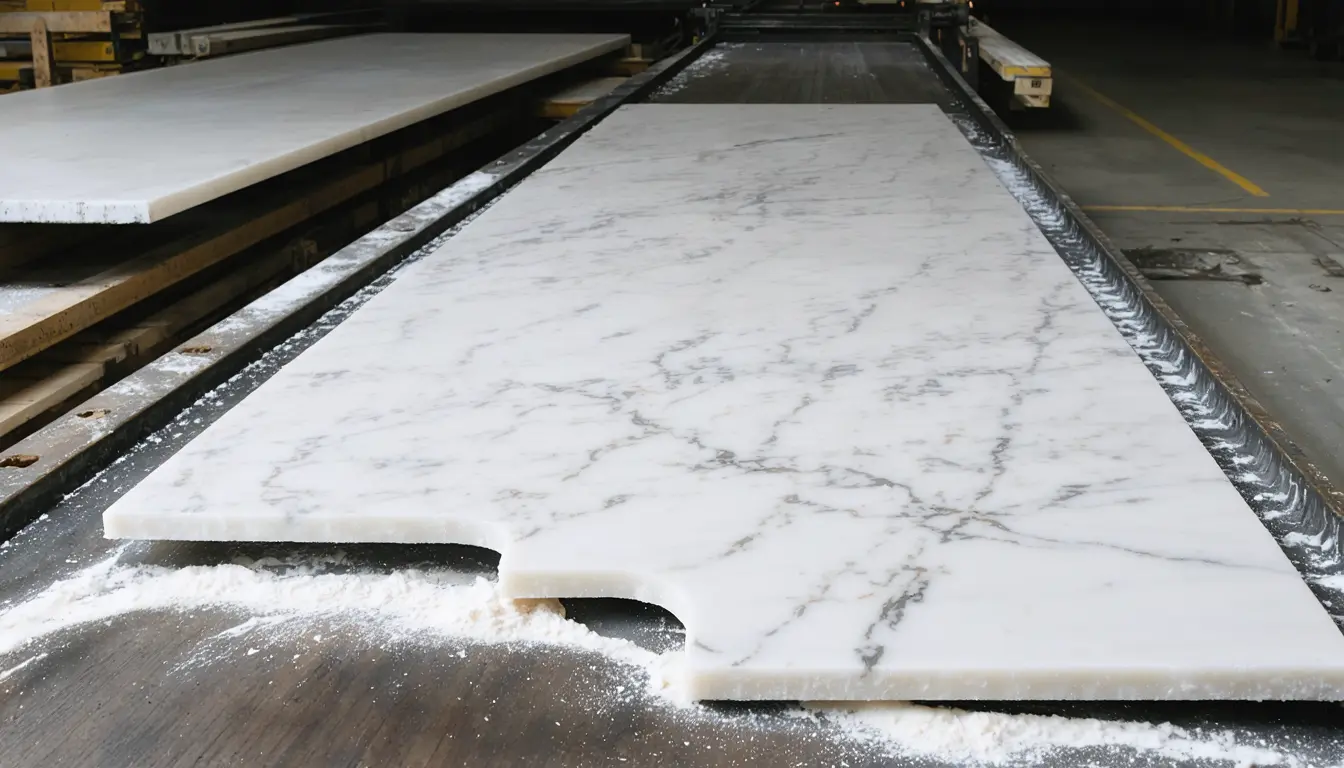 Illustration accompanying California regulators weigh a ban on engineered stone after 662 worker silicosis cases