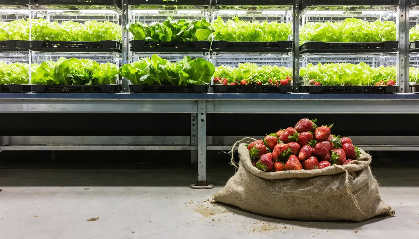 Illustration accompanying Researchers question vertical farms' place in Canada's $750 million food security strategy