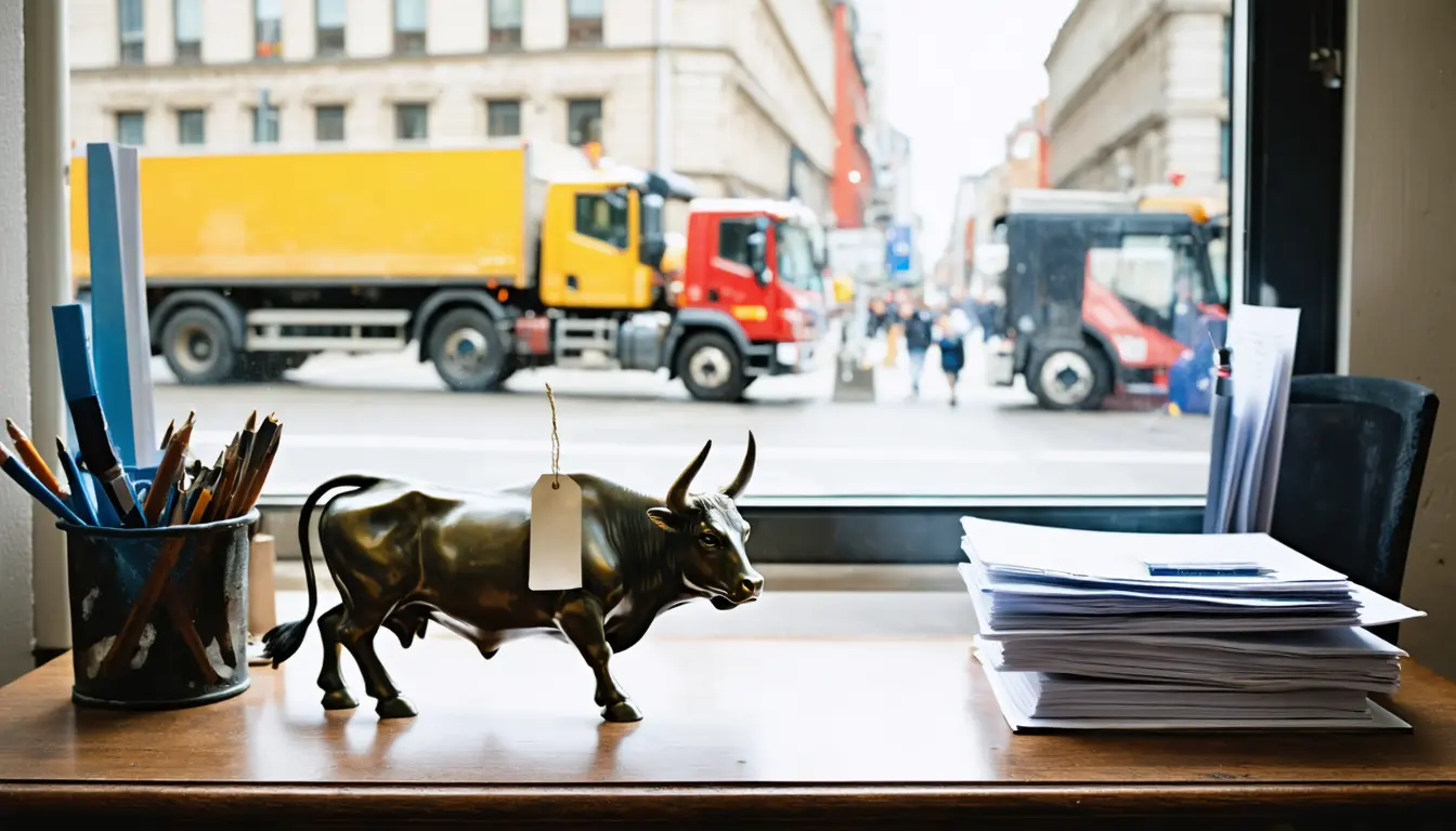 Illustration accompanying Advisor confidence in stocks slips to 115 as their view of the economy improves