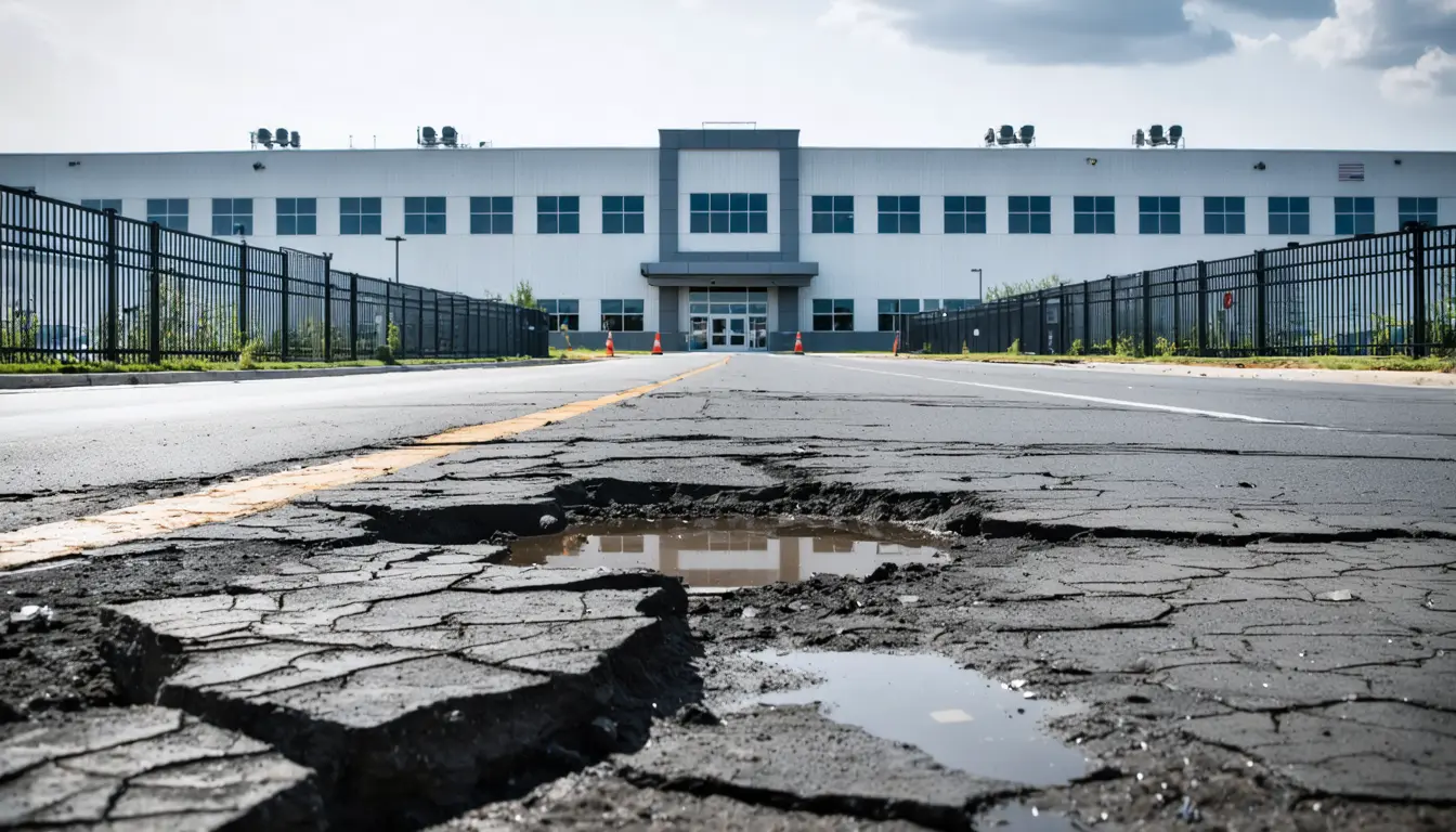 Illustration accompanying Senate Democrats target the tax breaks behind data-center returns