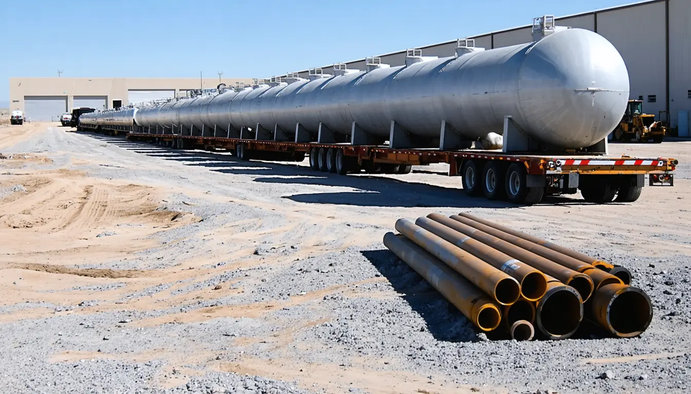 Illustration accompanying Trucked gas for Oracle's Project Jupiter would empty a trailer every 40 minutes per 100 MW