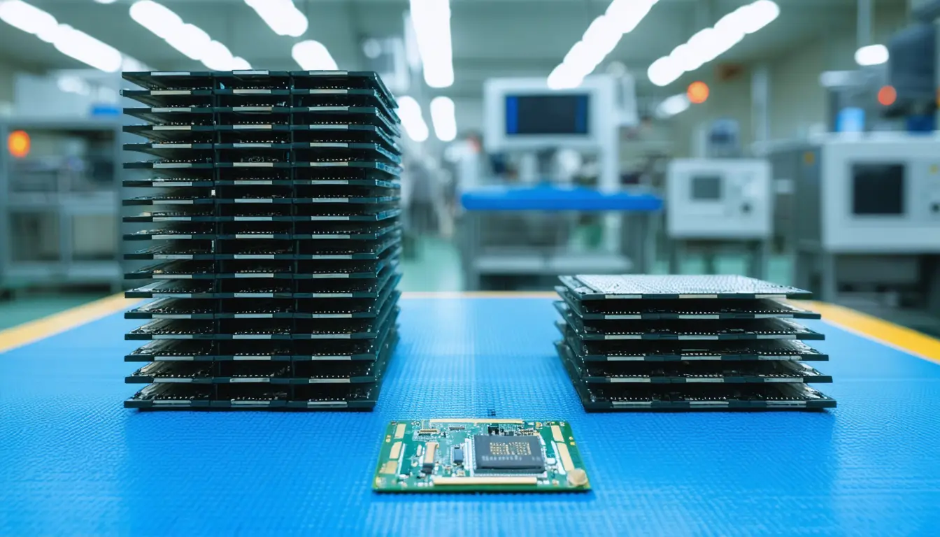Illustration accompanying US chipmakers' expected profit growth slows to 136%, more than four times the S&P 500's pace