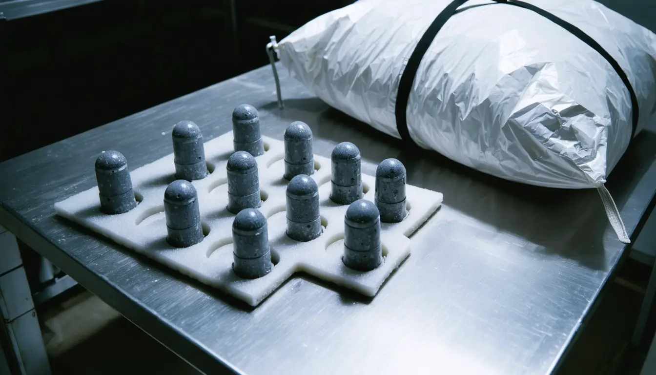 Illustration accompanying NASA rides 12 student-designed heat-shield capsules down on a Cygnus packed with station waste