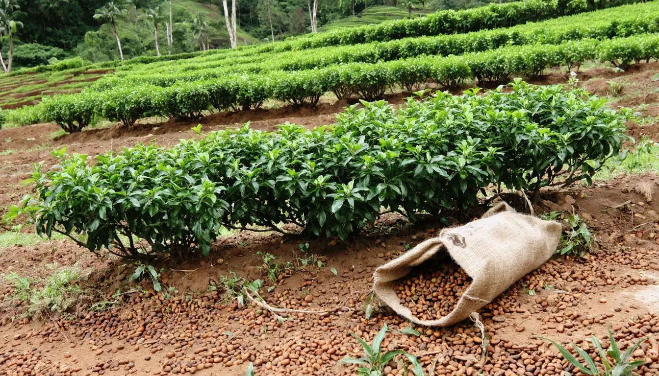 Illustration accompanying Part of a batch of Sidra coffee seed in Ecuador grew into plants genetically closer to Kenya's Batian
