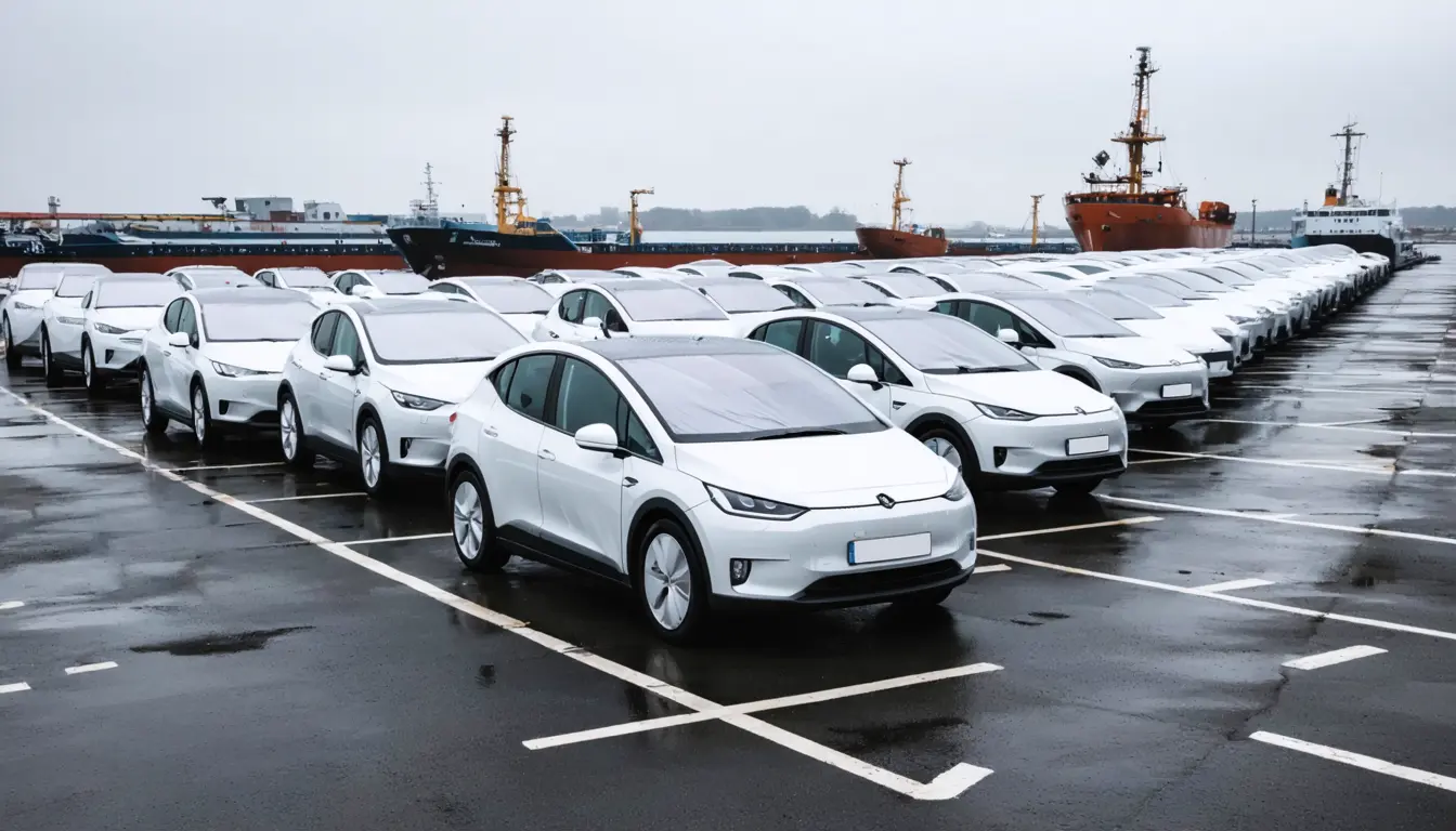 Illustration accompanying EU and China reach a preliminary deal that could cut Chinese EV imports by up to half