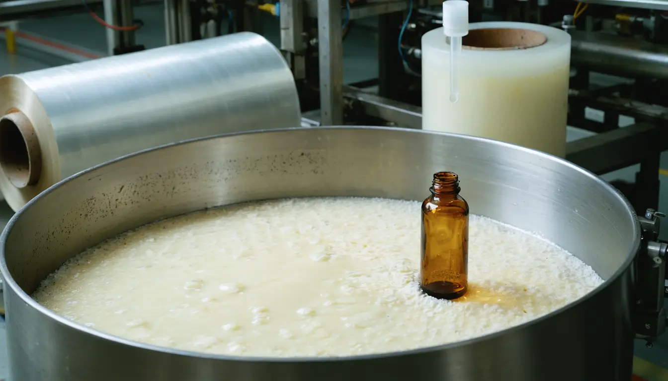 Illustration accompanying FDA moves to extend its packaging-chemical exemption to ingredients added to food