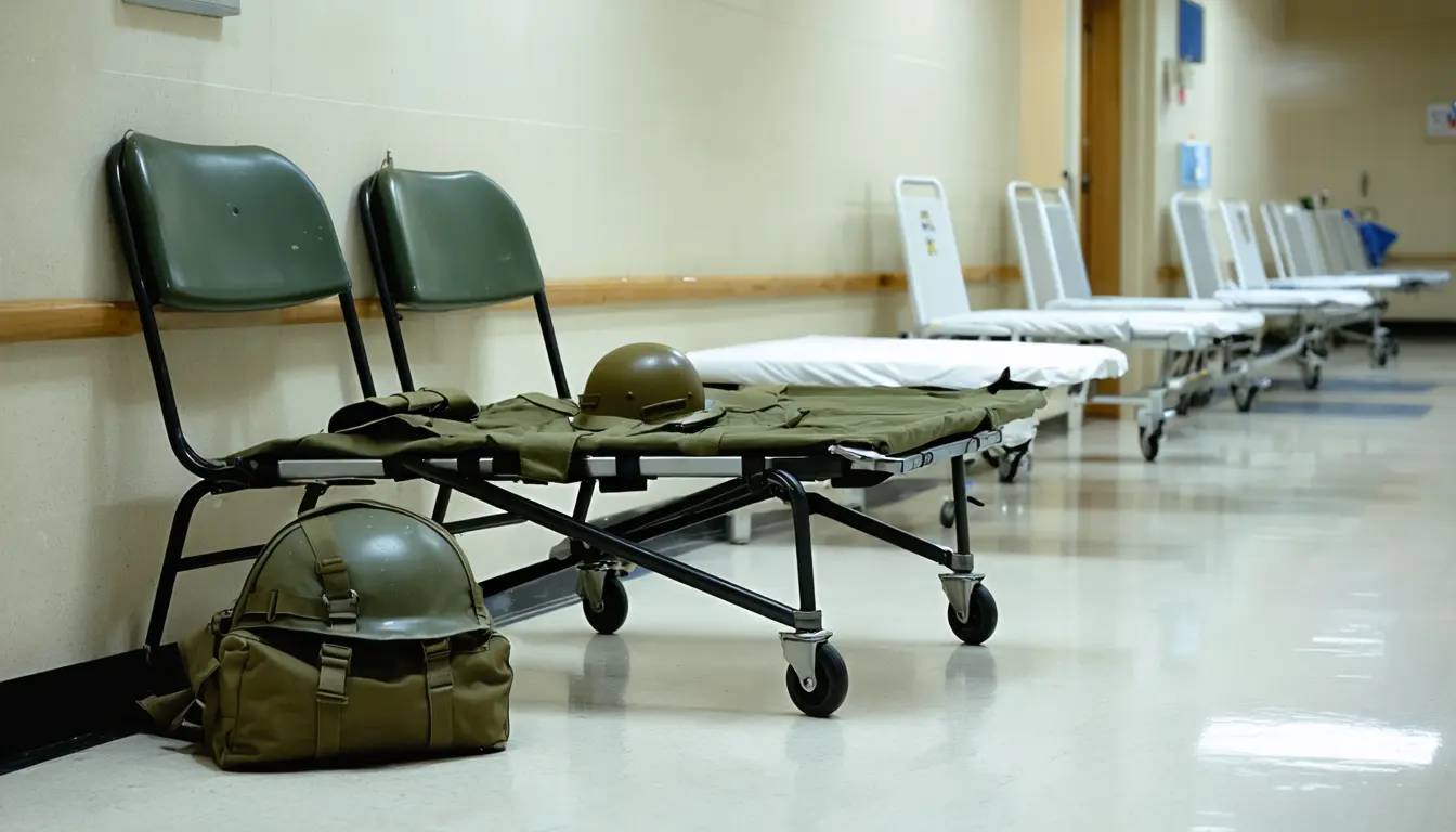 Illustration accompanying Iran war pushes wounded US troops into host-nation hospitals beyond the Pentagon's full oversight