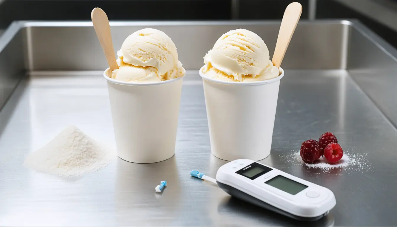 Illustration accompanying Brazzein ice cream roughly halved glucose spikes in 101 adults with fatty liver disease
