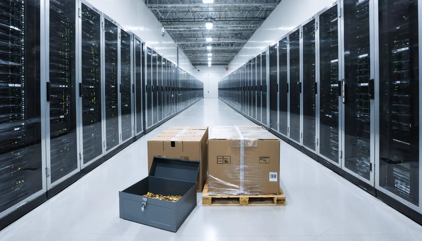 Illustration accompanying Two free-cash-flow ETFs hold $30 billion as Big Tech's data center bill heads to $1.17 trillion