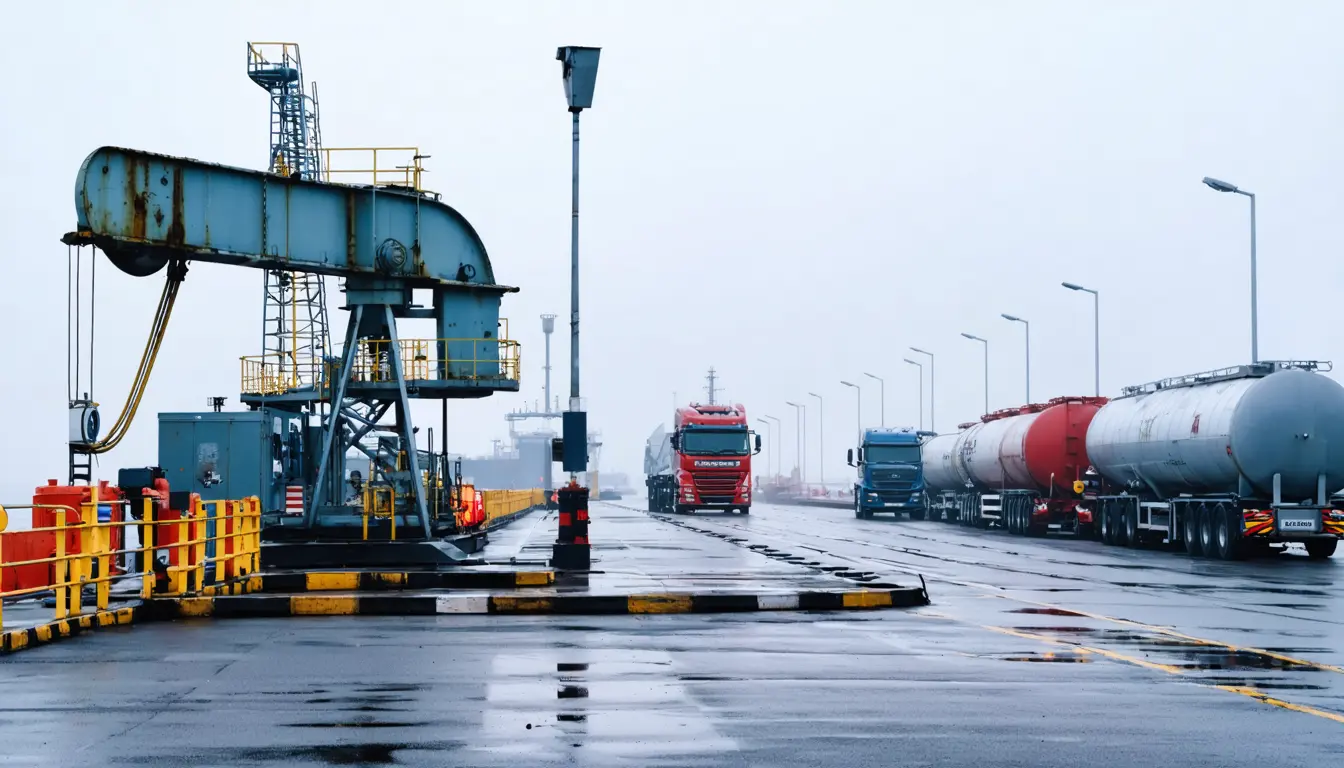 Illustration accompanying Six senators from both parties demand Trump reverse his Russian diesel purchase