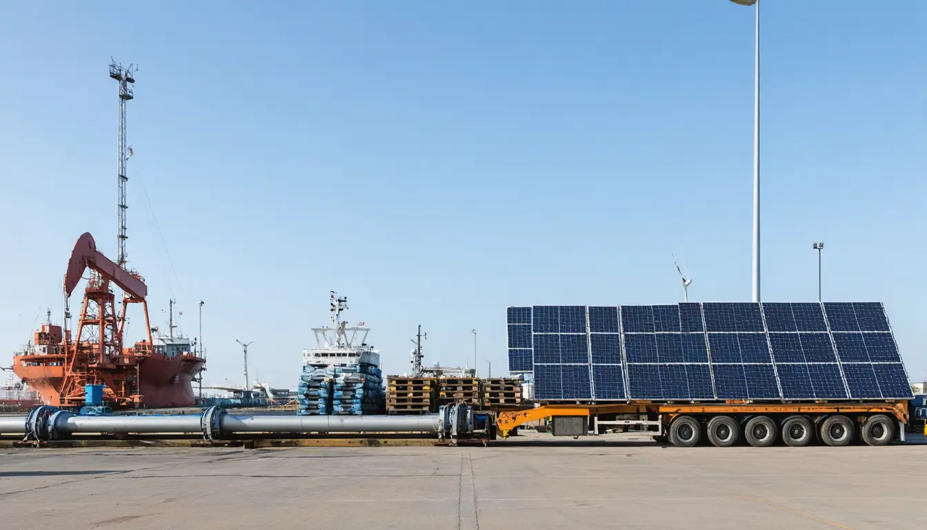 Illustration accompanying DNV's outlook has importers adding non-fossil energy more than three times as fast as exporters