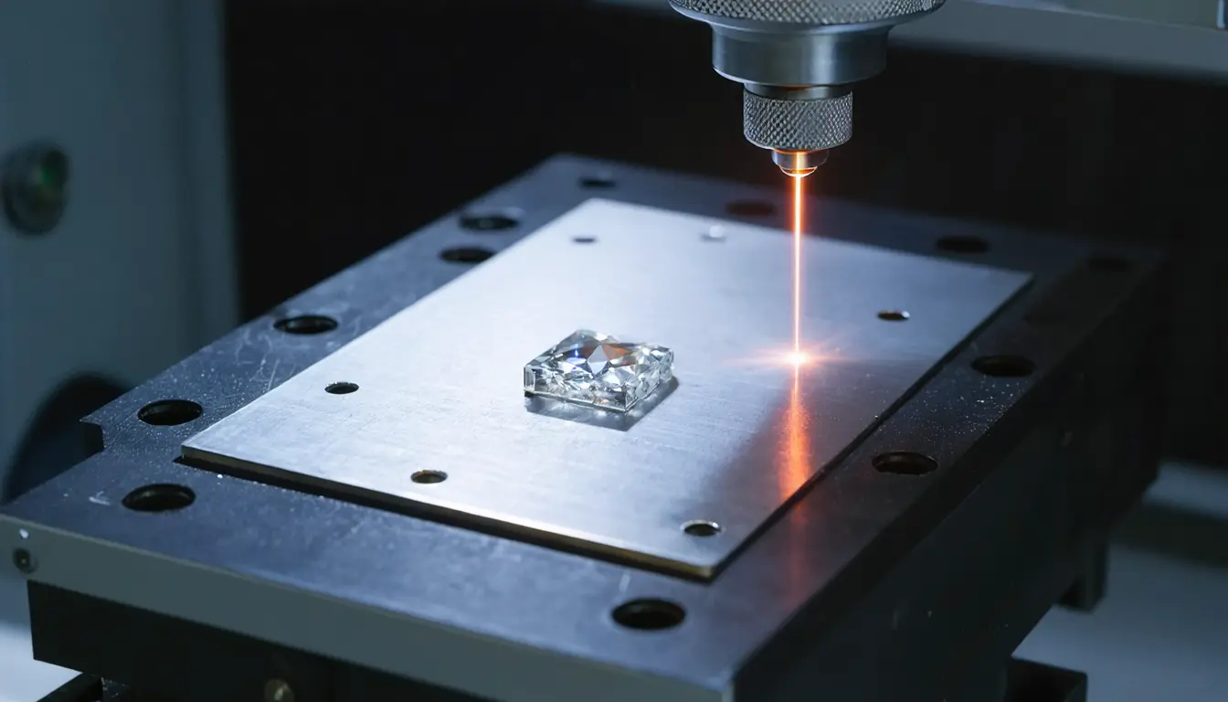Illustration accompanying Nanosecond ultraviolet pulses create new diamond defects while sparing its nitrogen-vacancy centers