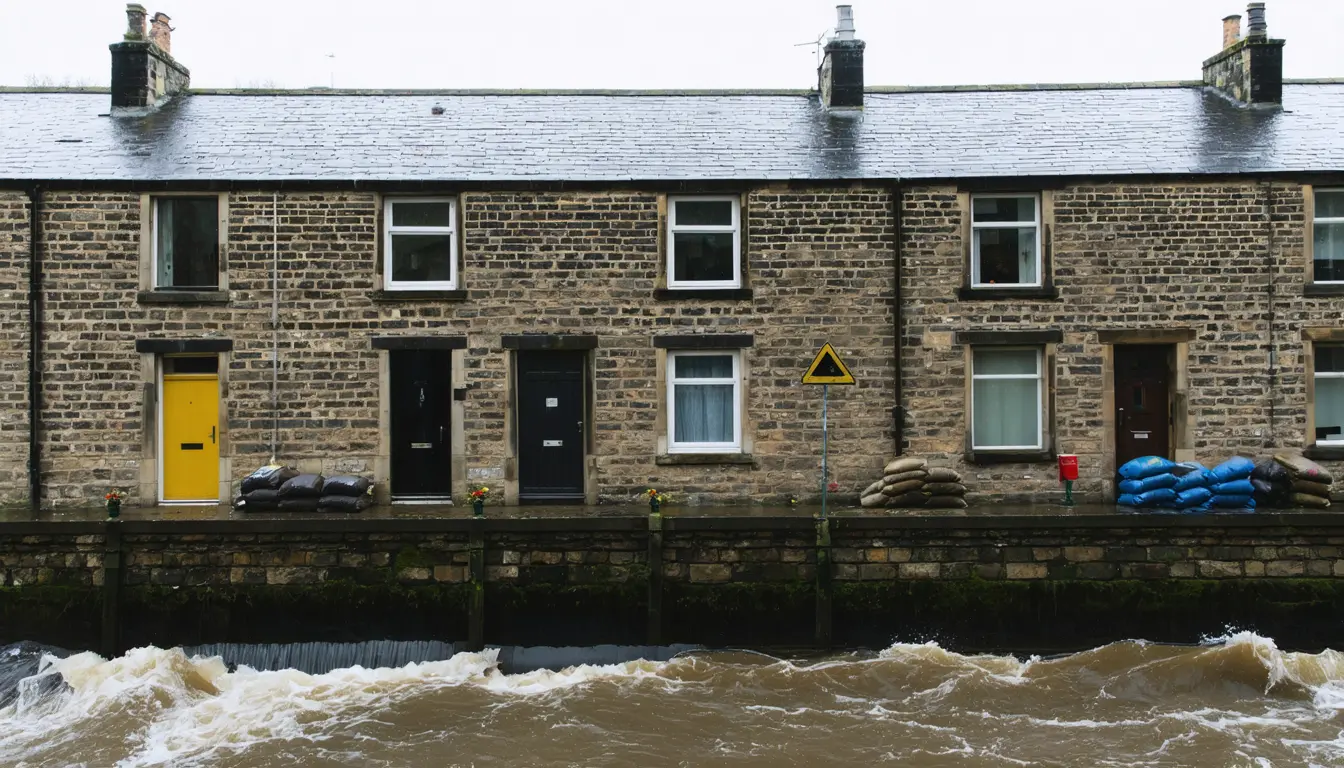 Illustration accompanying Fewer than three in ten eligible Welsh properties have signed up for flood warnings