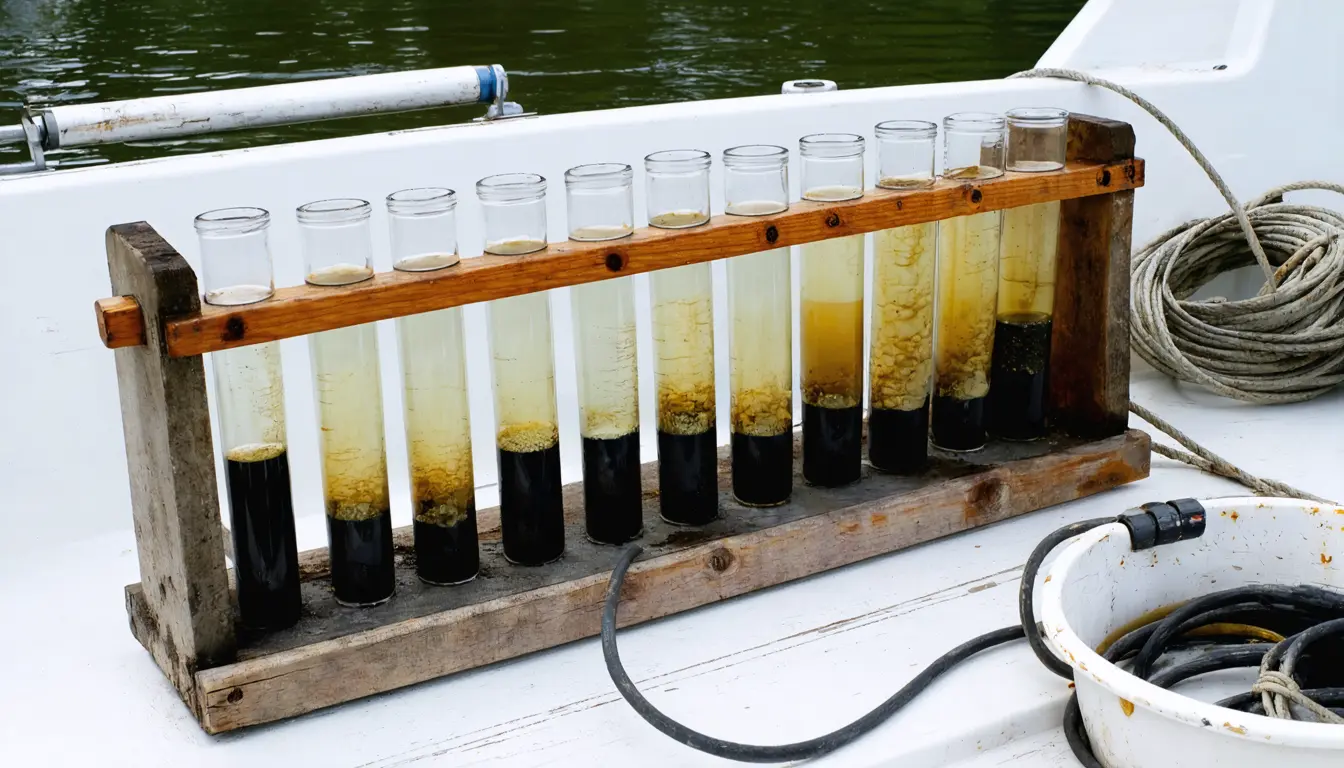 Illustration accompanying Florida Tech finds Banana River oxygen runs 10 to 15 percent lower at the riverbed than above it