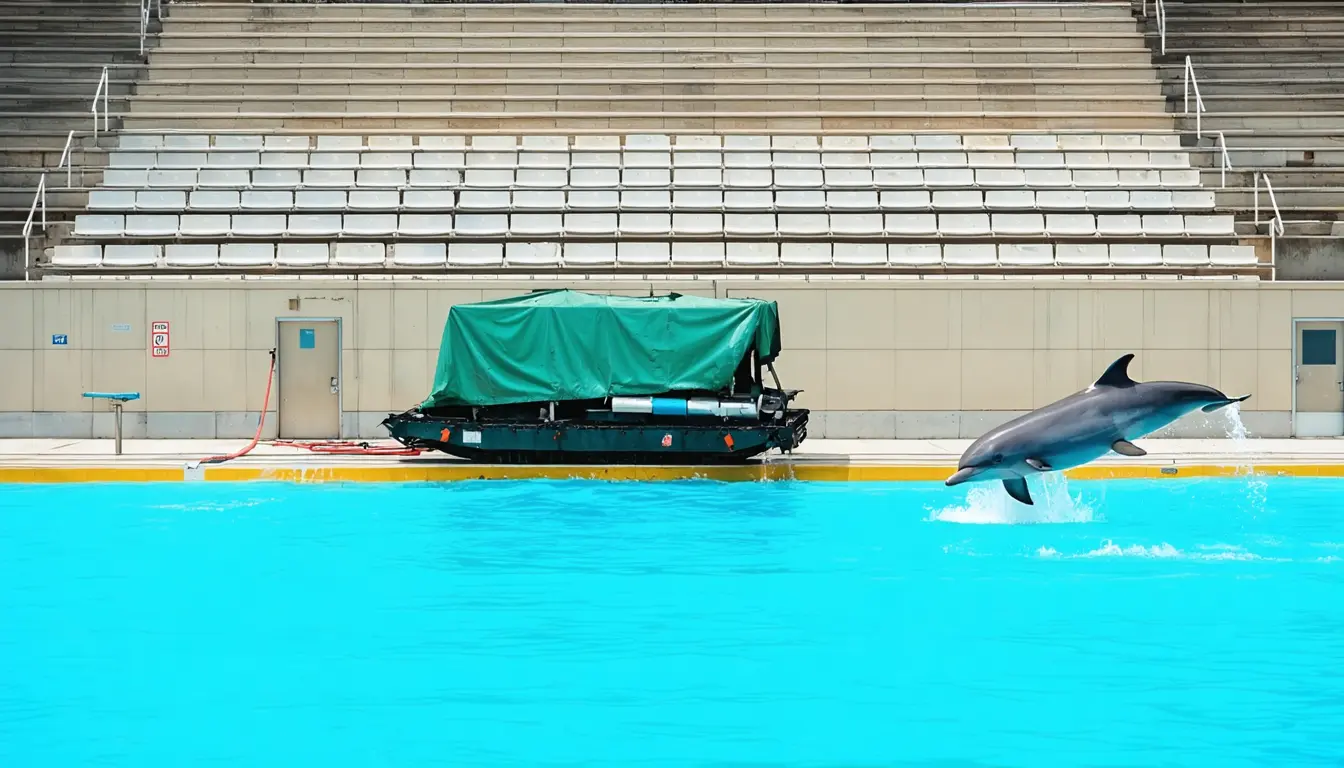 Illustration accompanying Rocky the dolphin dies in Spain after his move from France's shuttered Marineland