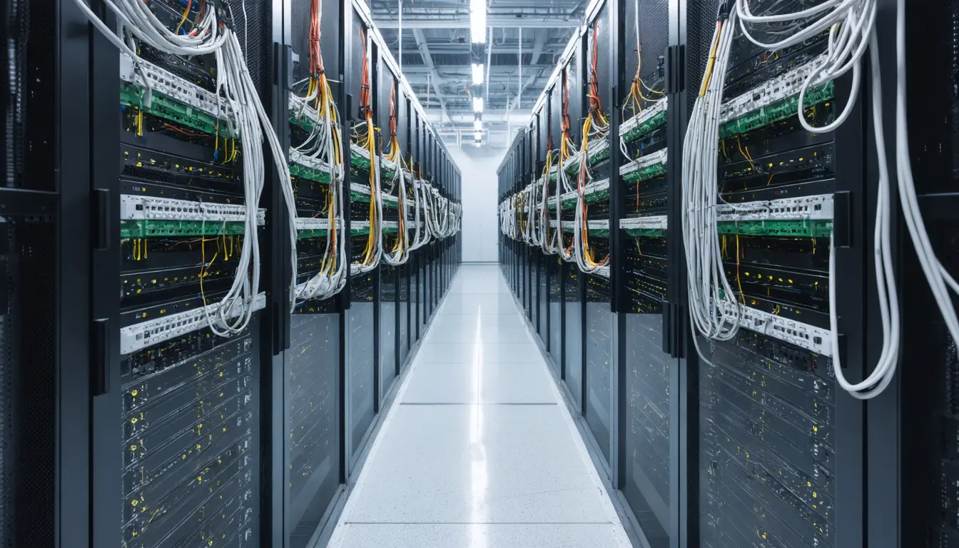 Illustration accompanying AMD and Intel invest in Salience Labs' $125m round for optical data-centre switches
