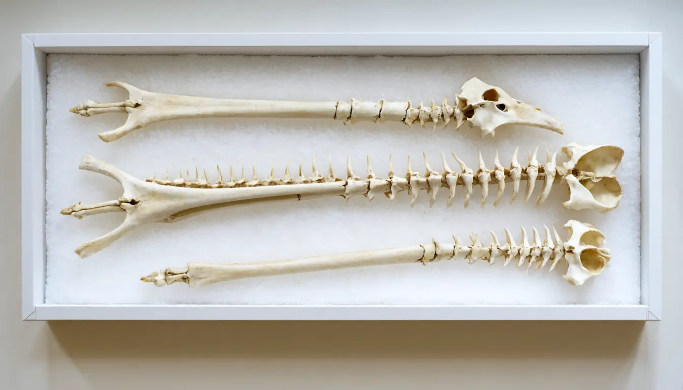 Illustration accompanying CT scans of museum birds show gannet neck bones are stockier and carry an extra joint facet