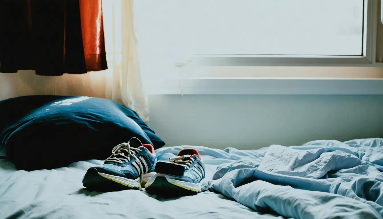 Illustration accompanying Fitbit records from UT Austin students tie exercise on more days to deeper sleep