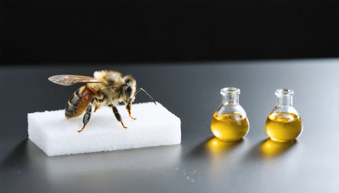 Illustration accompanying Honey bee stinger pumps venom with two collapsible pistons, high-speed video shows