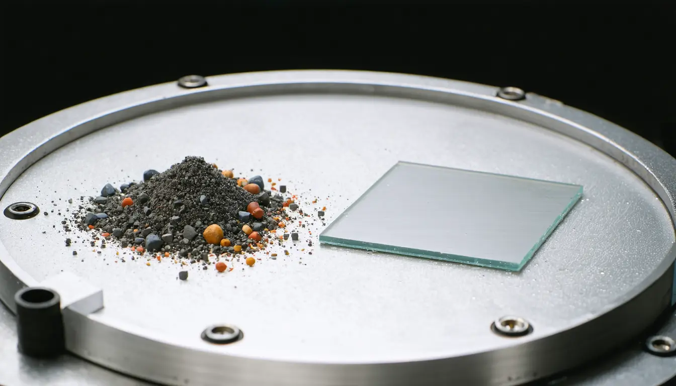 Illustration accompanying Penn State-led team builds an oxide film that uses chemical disorder to produce magnetic effects