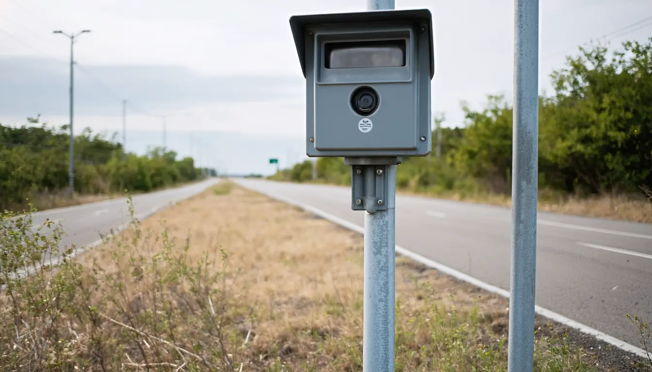 Illustration accompanying Flock becomes the CVE authority for its own license plate readers and cameras