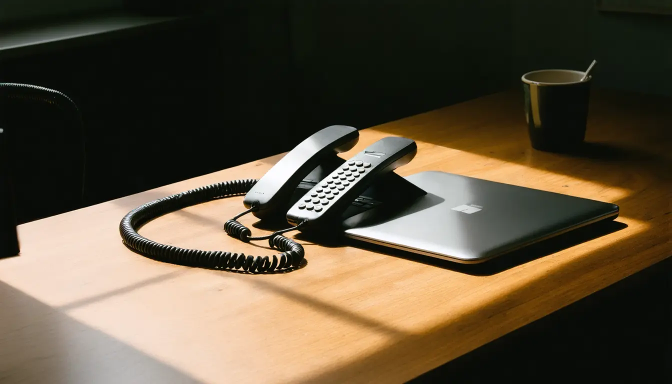 Illustration accompanying Leaked Luna Moth files show one operator on the phone while a second drives the remote session